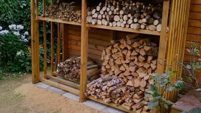 Как сделать навес для дров своими руками на даче