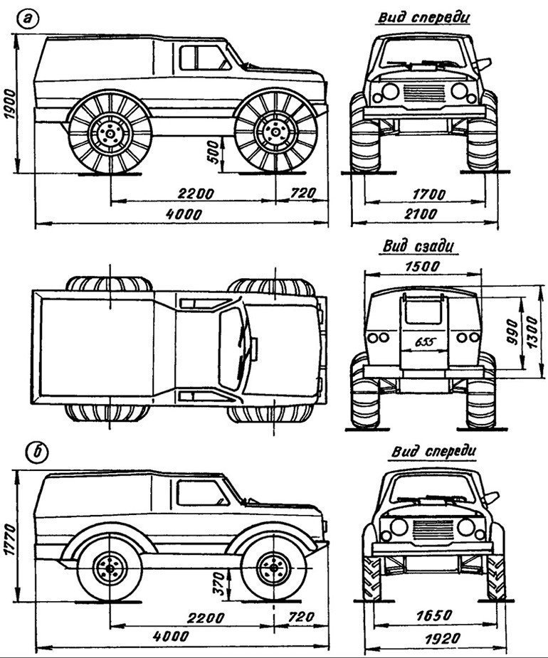 Шерп вездеход чертежи