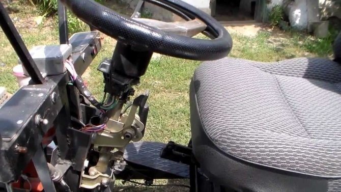 Передний адаптер для мотоблока хутер с рулевым управлением
