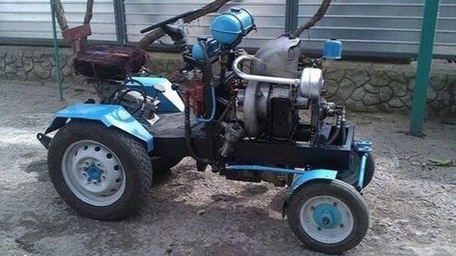 Минитрактор из Оки: своими руками, двигателем, самодельный трактор, как сделать, дизайн