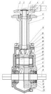 Схема редуктора культиватора крот