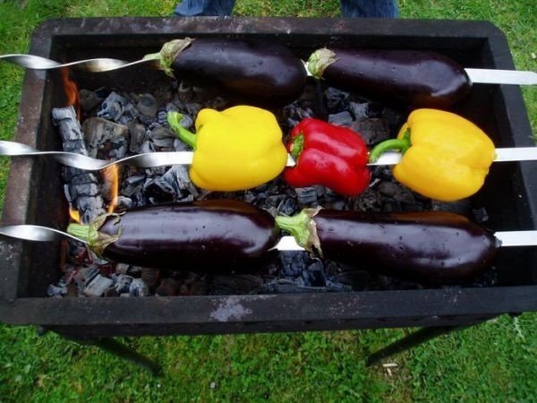 Овощи на мангале по-армянски