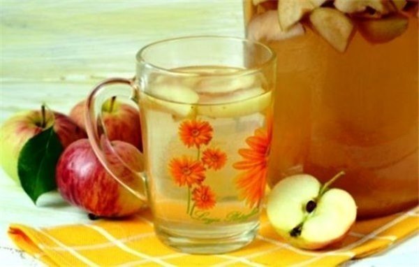 Яблочный компот из свежих яблок натуральные напитки