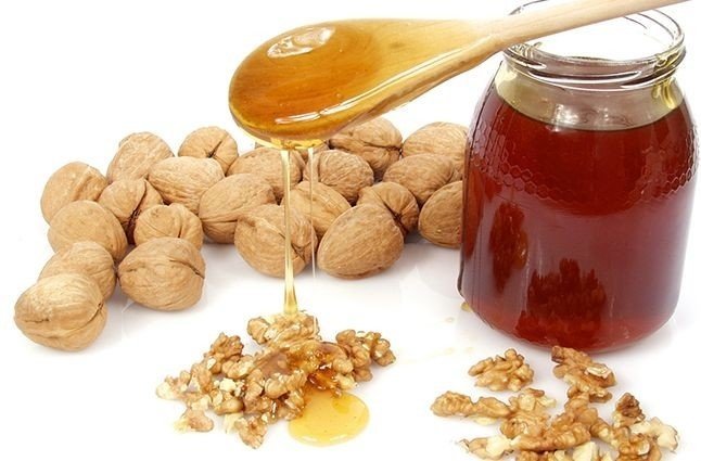 Мед мед и конфитюр орехи и сухофрукты в меду люкс грецкий орех в меду